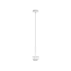 Luminaria colgante PUK MINI LONG ONE (COB LED) abajo, rígido, sin lente IP20, blanco mate regulable