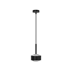 Luminaria colgante PUK MAXX DROP SOLO (COB LED) Arriba-Abajo, rígido, sin lente IP20, negro mate regulable