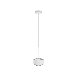 Luminaria colgante PUK MAXX DROP SOLO (COB LED) Arriba-Abajo, rígido, sin lente IP20, blanco mate regulable