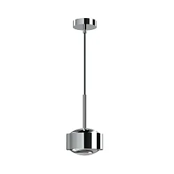 Luminaria colgante PUK MAXX DROP SOLO (COB LED) Arriba-Abajo, rígido, sin lente IP20, cromo regulable