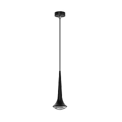 Luminaria colgante LOOK AT ME de 1 llama, sin lente IP20, cromo, negro mate regulable