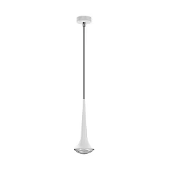 Luminaria colgante LOOK AT ME de 1 llama, sin lente IP20, cromo, blanco mate regulable