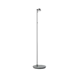 Luminaria de pedestal PUK MINI FLOOR MINI SINGLE (LED) Arriba-Abajo, con regulador táctil, sin lente IP20, cromo regulable