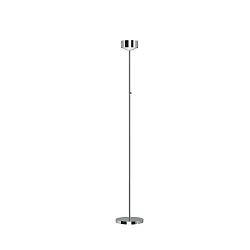 Luminaria de pedestal PUK MAXX EYE FLOOR (LED) Arriba-Abajo, rígido, con regulador táctil, sin lente IP20, cromo regulable