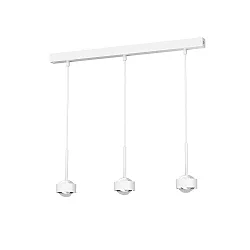 Luminaria colgante PUK MINI CHOICE DROP (COB LED) Arriba-Abajo, 3 veces, rígido, sin lente IP20, blanco mate regulable