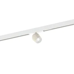 Proyector para raíl DOMY ON STREX 1.0 con adaptador IP20, blanco mate, Live Simple 