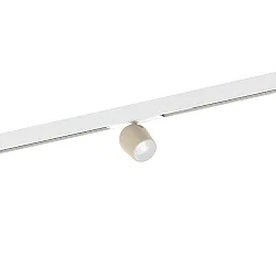 Proyector para raíl DOMY ON STREX 1.0 con adaptador IP20, blanco mate, gris seda 