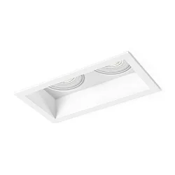 Recessed spot PLANO 2.0 PAR16, 2x GU10 max. 12W, rotatable/swivelling