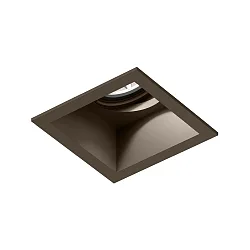 Proyector empotrado PLANO 1.0 - LED de 1 llama, giro cardánico, con resortes de clip IP20, color bronce regulable