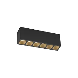 spot PIRRO PETIT CEILING SURF 6.0 IP20, champagner, black matt 