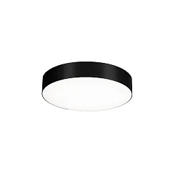 LED Wall /Ceiling luminaire ROBY 2.6, IP44, Ø 26.5cm, dimmable, white, 18W 3000K, black