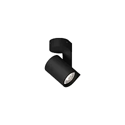 LED Wall /Ceiling Spot SQUBE ON BASE 1.0, 6W 1800-2850K, swivelling 90°, black