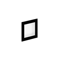 Luminaria de pared empotrable LITO WALL REC 1.0 IP20, negro mate 
