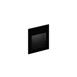 Luminaria de pared empotrable LITO WALL REC 2.0 IP20, negro mate 