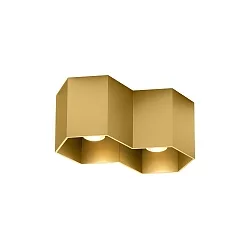Ceiling luminaire HEXO 2.0 PAR16, 2x GU10 max. 12W, gold