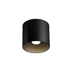 Luz downlight RAY 1.0 - PAR16 cilíndrico, sin reflector GU10 IP20, mate, negro intenso regulable