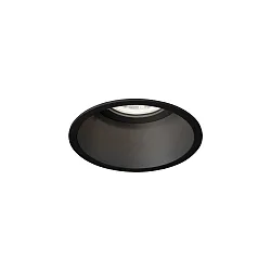 recessed spotlight DEEPER IP44 1.0 - LED rigid, multipower, with leaf springs IP44 / IP20, mat, deep black dimmable