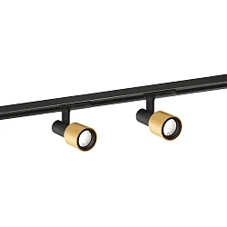 Foco monofásico SARA 1.0 IP20, dorado, negro regulable