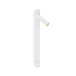 Luminaria de pared MICK SNOOZE WALL SURF 1.0 IP20, dorado, blanco mate 