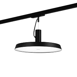 Luminaria colgante trifásica ROOMOR OFFICE ON TRACK 1.0 IP20, negro mate regulable