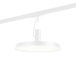 Luminaria colgante trifásica ROOMOR OFFICE ON TRACK 1.0 microprismático IP20, blanco mate regulable
