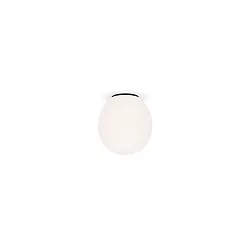 Luminaria de techo DRO 1.0 - Ø 12.5CM oval G9 IP20, blanco opalino, negro mate regulable