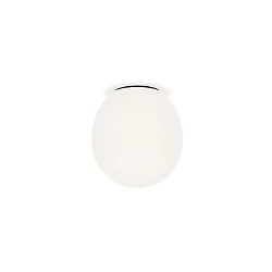 Luminaria de techo DRO 2.0 - Ø 19.5CM oval E14 IP20, blanco opalino, negro mate regulable