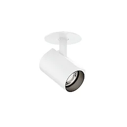 Luminaria de techo CENO 1.0 con ballestas, giro cardánico, Instalación semiempotrada IP20, mate, blanco tráfico regulable