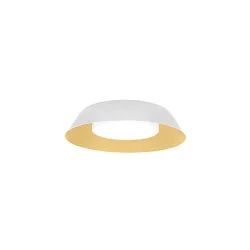 Luminaria de pared y techo TOWNA 1.0 pequeño IP44, dorado, blanco regulable