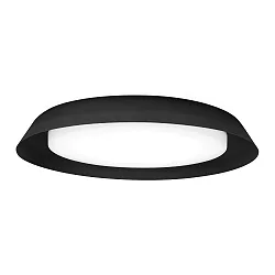 Luminaria de pared y techo TOWNA 2.0 grande IP44, negro regulable