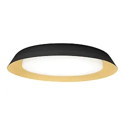 Luminaria de pared y techo TOWNA 2.0 grande IP44, dorado, negro regulable