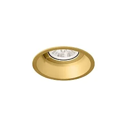 Proyector empotrado DEEP 1.0 de 1 llama, rígido, con resortes de clip IP20, dorado regulable