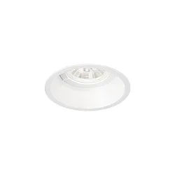 Proyector empotrado DEEP 1.0 de 1 llama, rígido, con resortes de clip IP20, mate, blanco tráfico regulable
