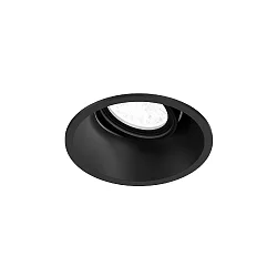 Luminaria empotrable para techos DEEP ADJUST 1.0 - LED giro cardánico, con resortes de clip IP20, negro mate regulable