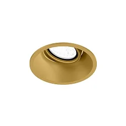 Luminaria empotrable para techos DEEP ADJUST 1.0 - LED giro cardánico, con resortes de clip IP20, dorado regulable