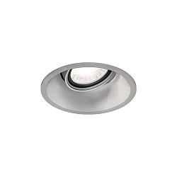 Downlight empotrable DEEP ADJUST 1.0 de 1 llama, cardánico, sin fuente de alimentación IP20, plata mate regulable