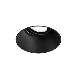 ceiling recessed luminaire DEEP ADJUST TRIMLESS 1.0 flush, cardanic swivelling, with wire springs IP20, mat, deep black dimmable