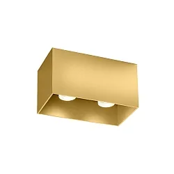 ceiling luminaire BOX CEILING SURF 2.0 2 flames IP20, gold dimmable