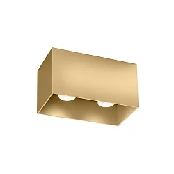 ceiling luminaire BOX CEILING SURF 2.0 2 flames IP20, gold dimmable