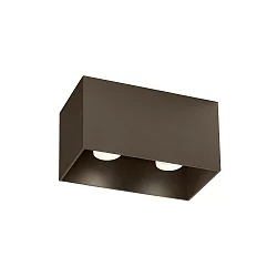ceiling luminaire BOX CEILING SURF 2.0 2 flames, Dim-To-Warm IP20, bronze dimmable