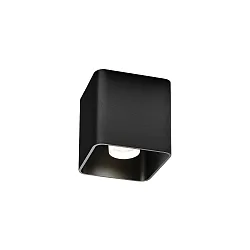 ceiling luminaire DOCUS CEILING SURF 1.0 IP20, black matt dimmable
