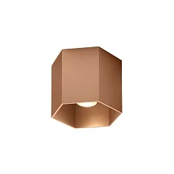 ceiling luminaire HEXO CEILING SURF 1.0 1 flame, Dim-To-Warm IP20, copper dimmable