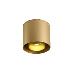 ceiling luminaire RAY CEILING SURF 1.0 1 flame IP20, gold dimmable