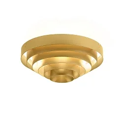 Luminaria de techo J.J.W. 03 E27 IP20, dorado regulable