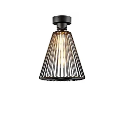 ceiling luminaire WIRO 1.0 CONE CEILING SURF E27 IP20, black 