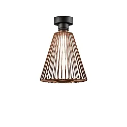 Luminaria de techo WIRO 1.0 CONE CEILING SURF E27 IP20, color oxidado 