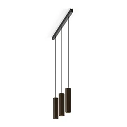 Luminaria colgante HEXO 3.0 - PAR16 angular, lang, con cable abierto GU10 IP20, color bronce regulable