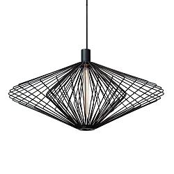 pendant luminaire WIRO 2.0 DIAMOND CEILING SUSP E27 IP20, black 