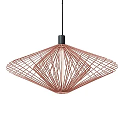Luminaria colgante WIRO 2.0 DIAMOND CEILING SUSP E27 IP20, color cobre 