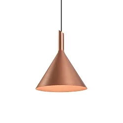 Design Pendant luminaire SHIEK 3.0, Ø 25.2cm, E27 max. 20W, dimmable, copper